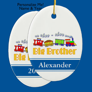 Ornement En Céramique Big Brother Choo Choo Train