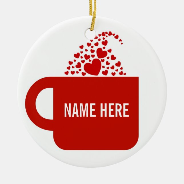 Ornement En Céramique Big Red Mug (Devant)