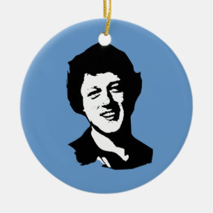 Ornement En Céramique Bill Clinton rétro