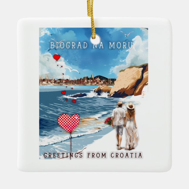Ornement En Céramique Biograd na moru 5 (Devant)