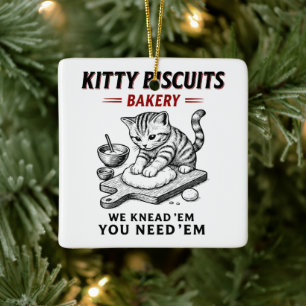 Ornement En Céramique Biscuits Kitty Boulangerie