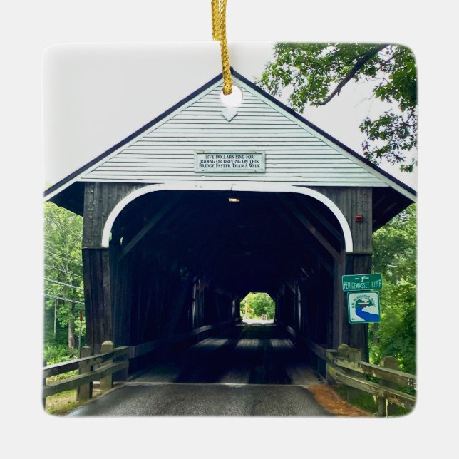 Ornement En Céramique Blair Covered Bridge (Devant)