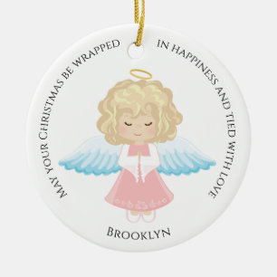 Ornement en céramique Blonde Angel