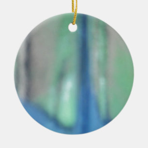 Ornement En Céramique Blue and teal green sea