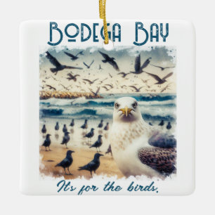 Ornement En Céramique Bodega Bay California Souvenir Cadeau