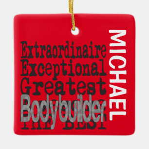 Ornement En Céramique Bodybuilder Extraordinaire CUSTOM