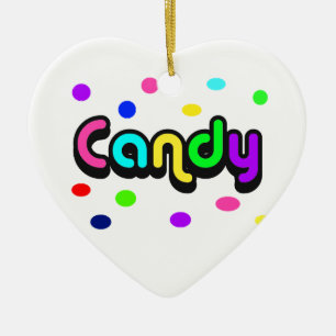 Ornement En Céramique Bonbons