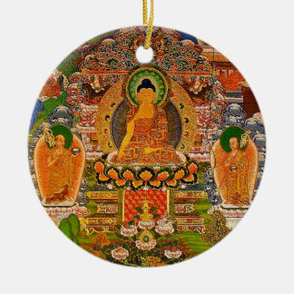 Ornement En Céramique Bouddhisme bouddhiste de Bouddha bénissant le