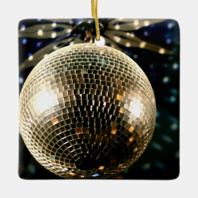Ornement En Céramique Boule Disco en miroir 3 (Devant)