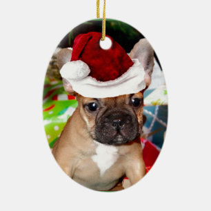 Ornement En Céramique Bouledogue français