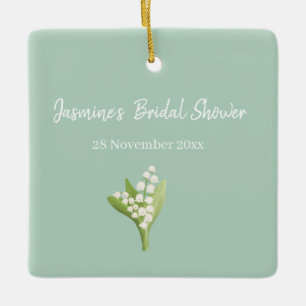Ornement En Céramique Bouquet de muguet Shower de mariage 