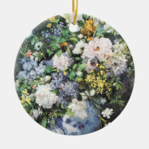 Ornement En Céramique Bouquet printanier par Pierre Renoir, Fleurs Vinta