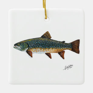 Ornement En Céramique Brook Trout