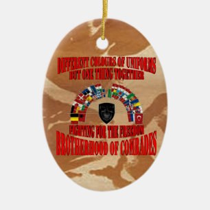 Ornement En Céramique Brotherhood of Military Comrades