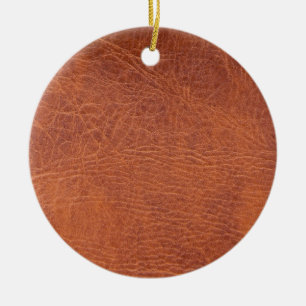 Ornement En Céramique Brown leather