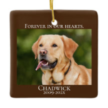 Brown moderne Ajouter photo Pet Memorial