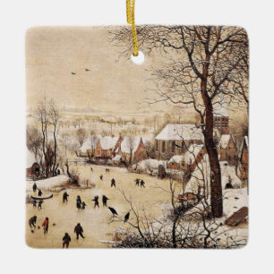 Ornement En Céramique Bruegel l'Ancien - Paysage d'hiver,