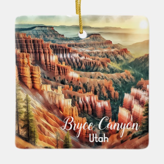 Ornement En Céramique Bryce Canyon, Parc National de l'Utah (Devant)
