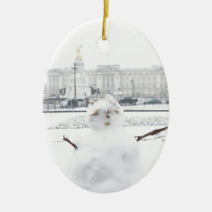 Ornement En Céramique Buckingham Palace Snowman