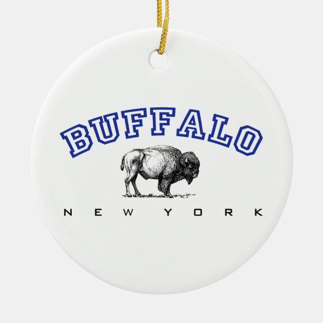 Ornement En Céramique Buffalo NY (Devant)