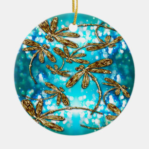 Ornement En Céramique Bulles Flit Dragonfly