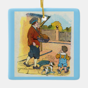 Ornement En Céramique Buns Hot-cross, Mère Goose Nursery Rhyme Photo