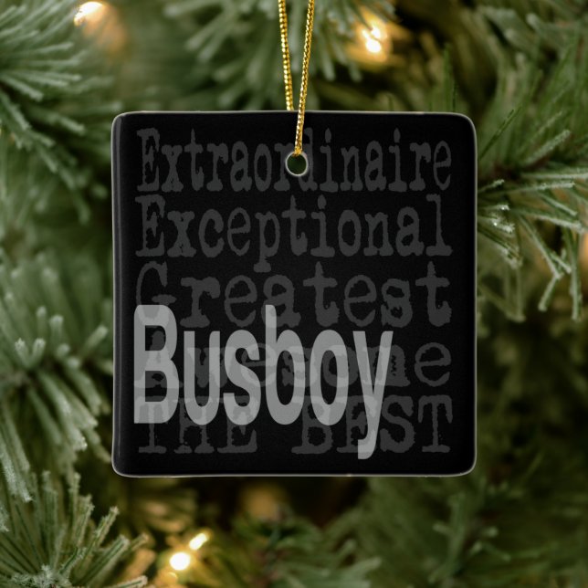 Ornement En Céramique Busboy Extraordinaire (Arbre)