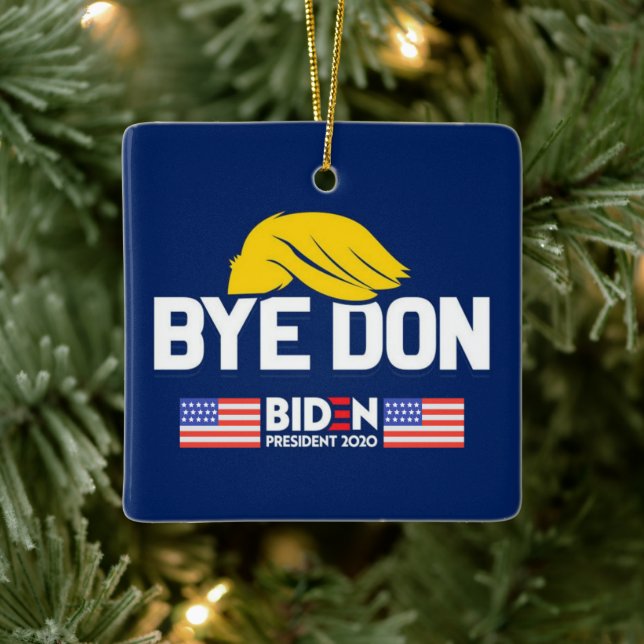 Ornement En Céramique Bye Don BIDEN 2020 Président HARRIS (Arbre)