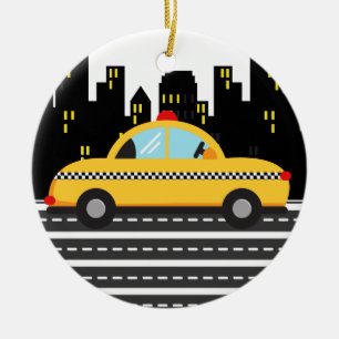 Ornement En Céramique Cabine TAXI - SRF