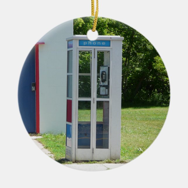 Ornement En Céramique Cabine téléphonique (Devant)