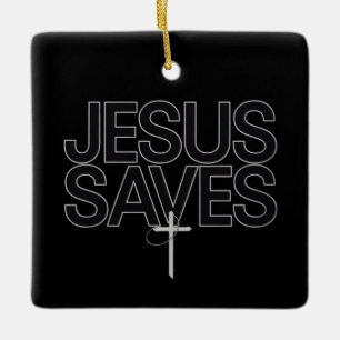 Ornement En Céramique Cadeau chrétien verset biblique Jésus foi