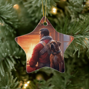 Ornement En Céramique Cadeau de boîte, Cadeau pour animaux domestiques, 