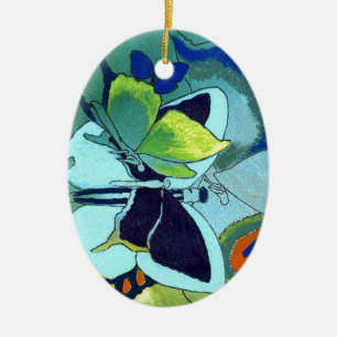 Ornement En Céramique Cadeau de mosaïque papillon