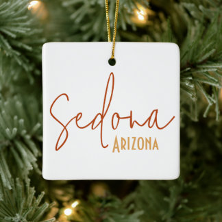 Ornement En Céramique Cadeau de voyage commémoratif Sedona Arizona