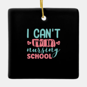Ornement En Céramique Cadeau infirmière Je Suis À L'École De Soins Inf
