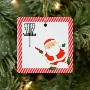 Ornement En Céramique Cadeau personnalisé de golf sur disque
