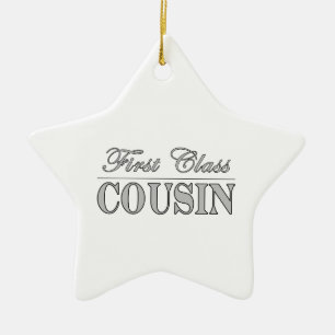 Ornement En Céramique Cadeaux élégants de cousins d'amusement : Cousin