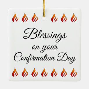 Ornement En Céramique Cadeaux génériques de l'Esprit Saint Confirmation 