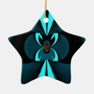 Ornement En Céramique Cadeaux Hakuna Matata Bouclier bleu