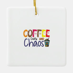 Ornement En Céramique Café Art Café Artisanat Et Chaos