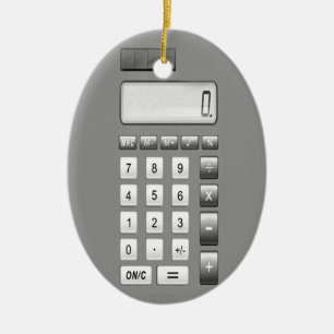 Ornement En Céramique calculatrice de classique de vieille école