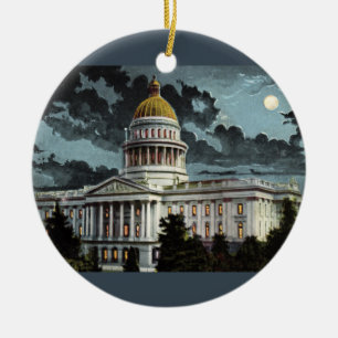 Ornement En Céramique California State Capitol Moonlight