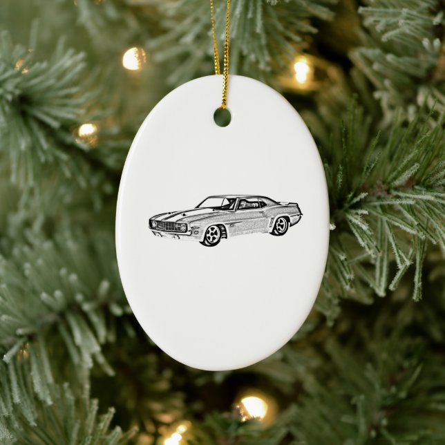 Ornement En Céramique Camaro Z28 1969 (Arbre)