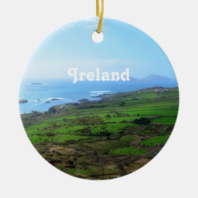 Ornement En Céramique Campagne irlandaise (Devant)