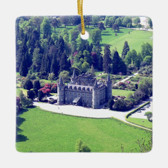 Ornement En Céramique Campbell Scottish Clan Inveraray Castle Christmas (Devant)