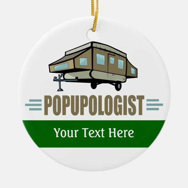 Ornement En Céramique Camping (Devant)