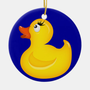 Ornement En Céramique Canards jaunes en caoutchouc