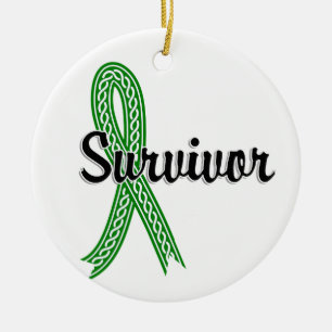 Ornement En Céramique Cancer de cholagogue du survivant 17