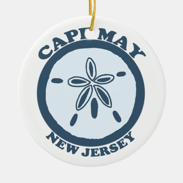 Ornement En Céramique Cape May. (Devant)