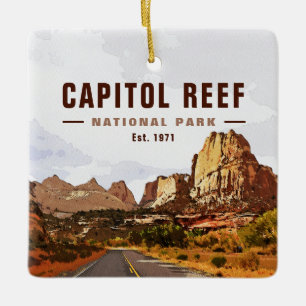 Ornement En Céramique Capitol Reef National Park Cathedral Valley Loop